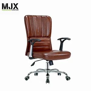 Adjustable mid back office chair comfortable PU executive office chair