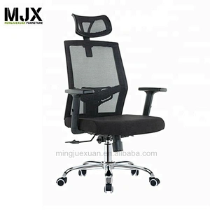 Swivel modern mesh back black nylon frame  office chair  with 3D Adjustable armrest