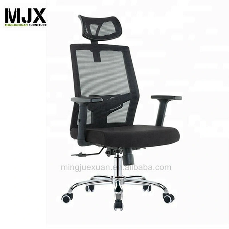 Swivel modern mesh back black nylon frame  office chair  with 3D Adjustable armrest