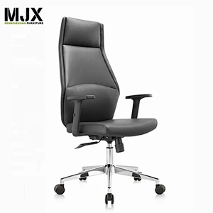 luxury black PU leather executive office chair sillas de oficina