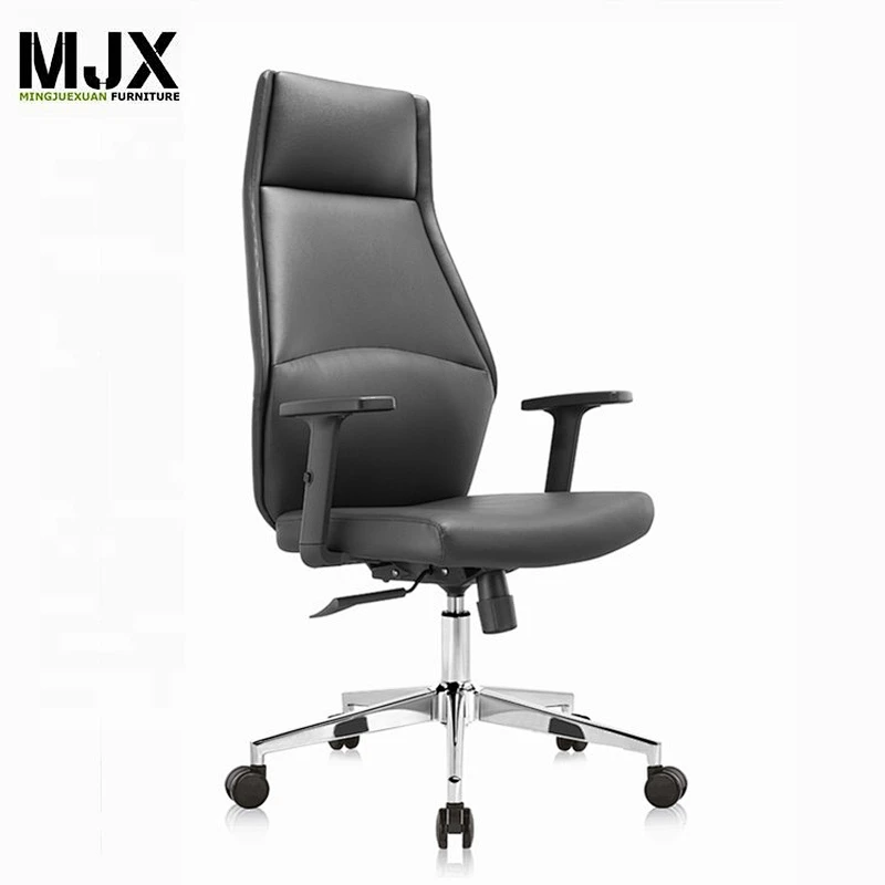 luxury black PU leather executive office chair sillas de oficina
