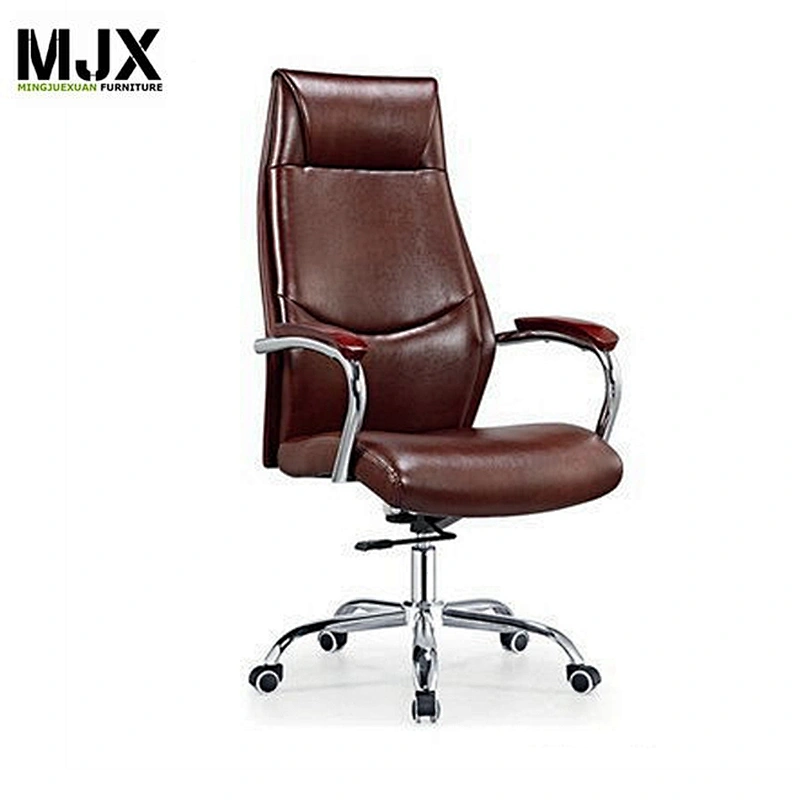 convenience  office chair classic style  luxury office furniture chair with Oak wood armpad