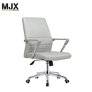 Hight style  comfortable wholesale mid-back executive chair with light grey armpad