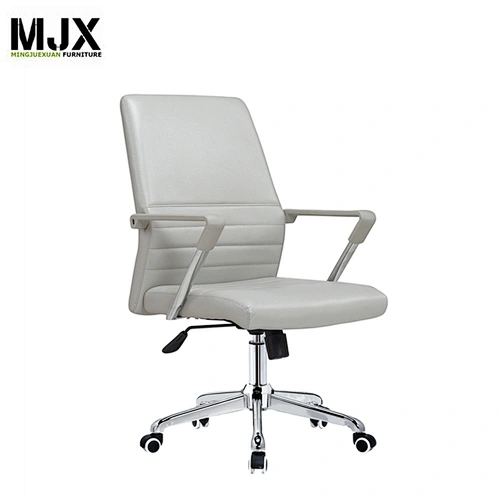 Hight style  comfortable wholesale mid-back executive chair with light grey armpad
