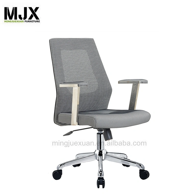 Commercial hot sale best staff mid back chair PP armrest with modern design easy rotating