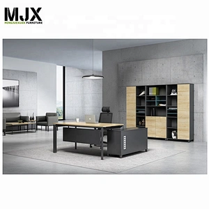 Foshan furniture L shape table top unique melamine manager table executive desk