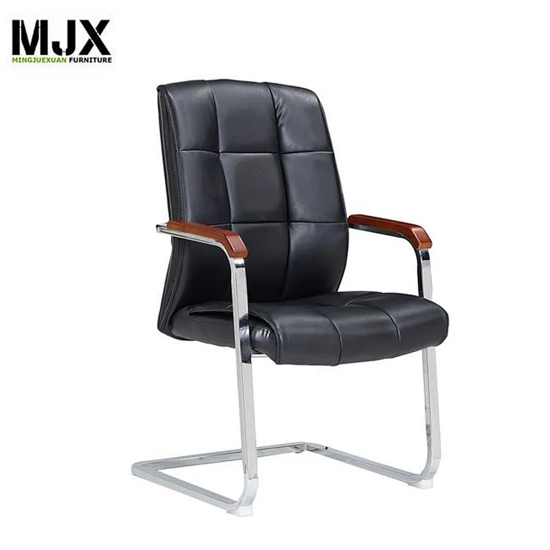 Simple design black mid back meeting  room chair