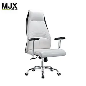 Office furniture new best-selling white PU leather office meeting chair with PU nylon castors