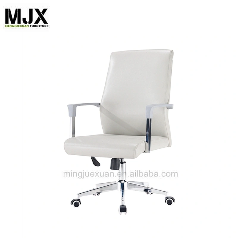 Hight style  comfortable wholesale mid-back executive chair with light grey armpad