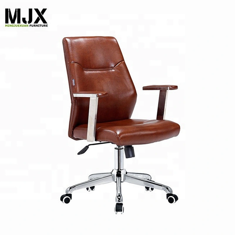 Adjustable mid back office chair comfortable PU executive office chair