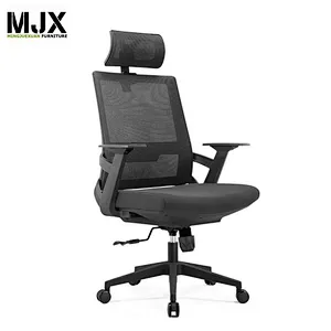 Latest excellent quality black high back ergonomic mesh office chair with nylon base