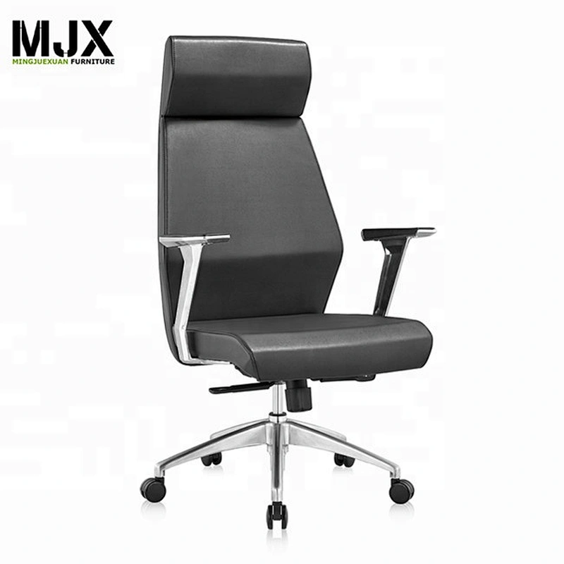 Contemporary executive office PU leather chair with best price aluminum base
