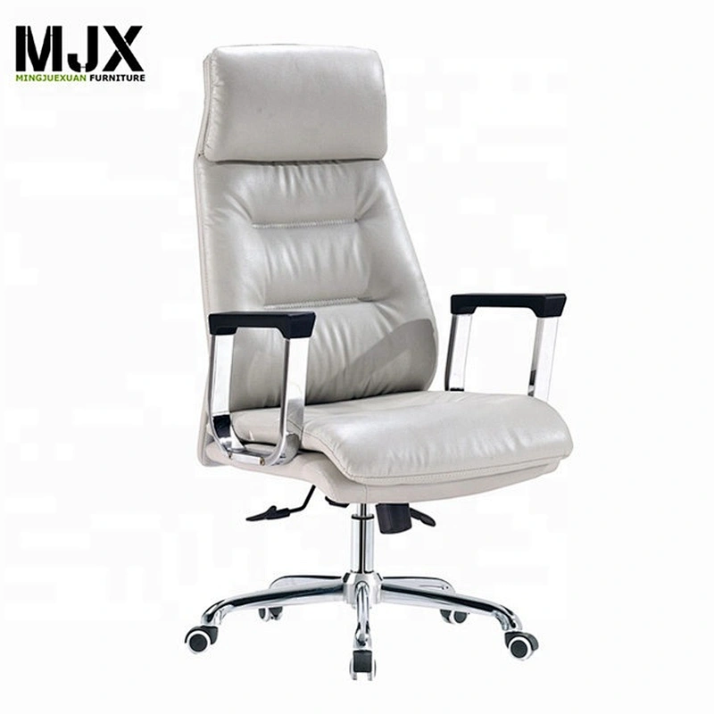 High back ergonomic executive office chair with headrest