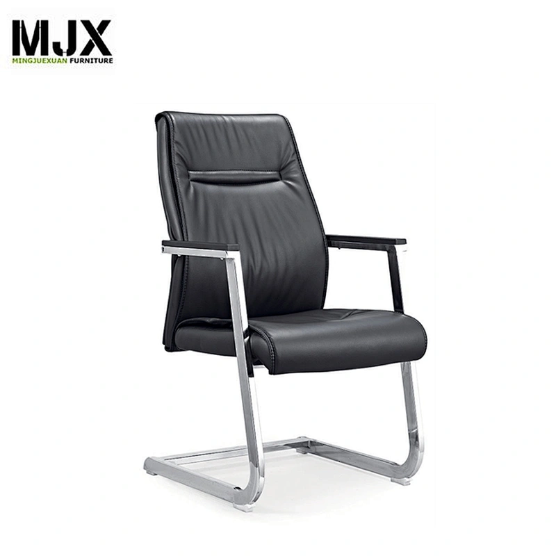 Good selling conference chair with metal frame high quality PU leather visitor chair