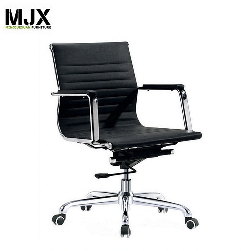 swivel aluminium 5 star base conference office chair without wheels