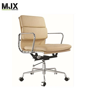 modern leather aluminium frame soft executive chair