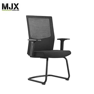 Black high back black mesh ergonomic chair with 340mm nylon base