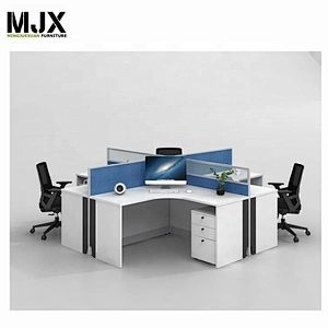 Hot sale office furniture 4 staff workstation office desk