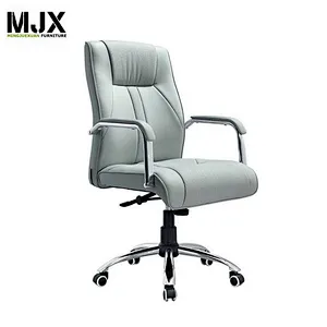 Office furniture new best-selling white PU leather office meeting chair with PU nylon castors