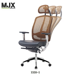 New style best selling swivel fabric mesh chair with  chrome metal 5-star base