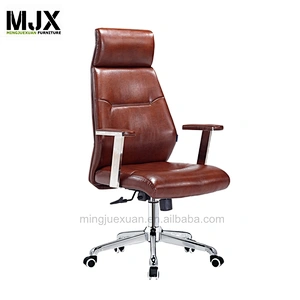 Contemporary white color popular leather swivel office chair