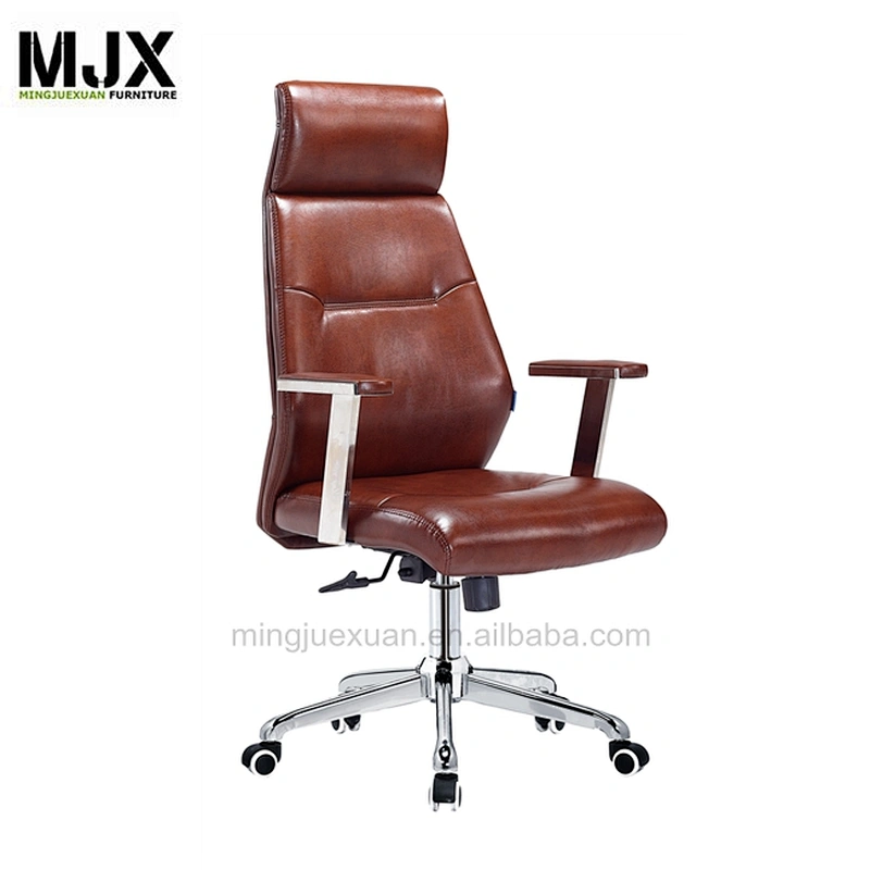 Contemporary white color popular leather swivel office chair