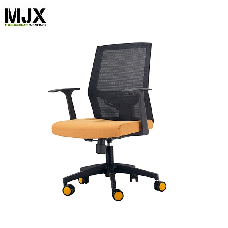 latest design mid back colorful chrome metal office chair with Nylon back