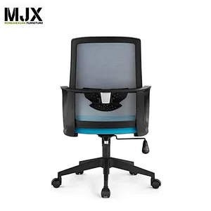 Simple design black high back black mesh ergonomic chair with 340mm nylon base