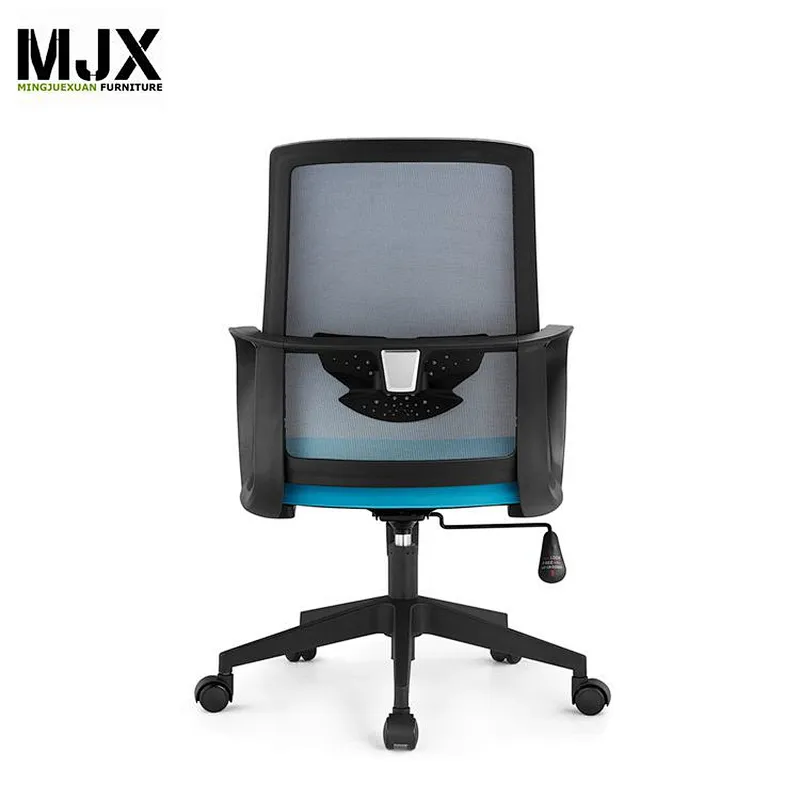 Simple design black high back black mesh ergonomic chair with 340mm nylon base