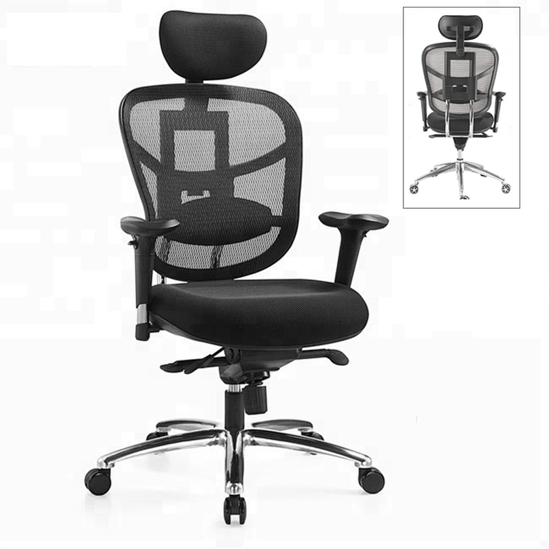 executive ergonomic chair breathable mesh chair with lumbar support for fat people