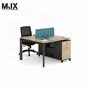 Excellent quality cost-effective office staff workstation with metal leg