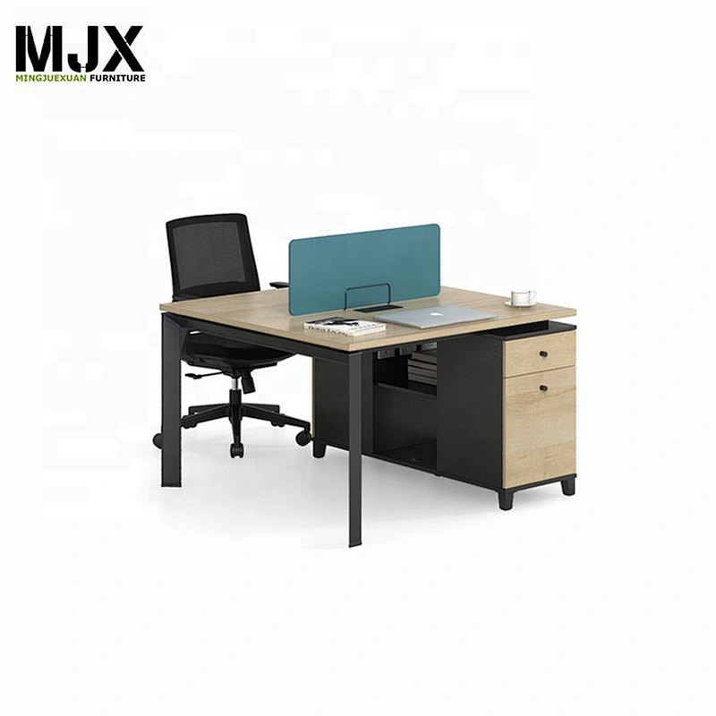 Excellent quality cost-effective office staff workstation with metal leg