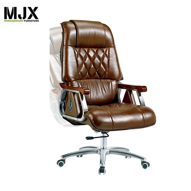 luxurious synthetic leather high back reclining executive chair for big and tall