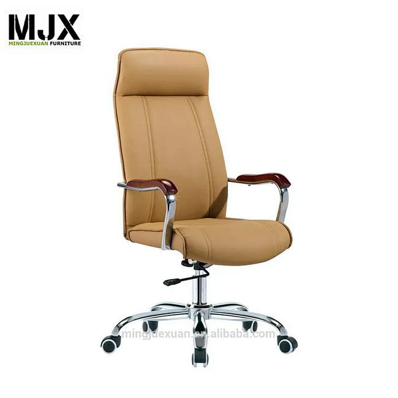 Best quality promotional high back yellow cow leather executive office chairs