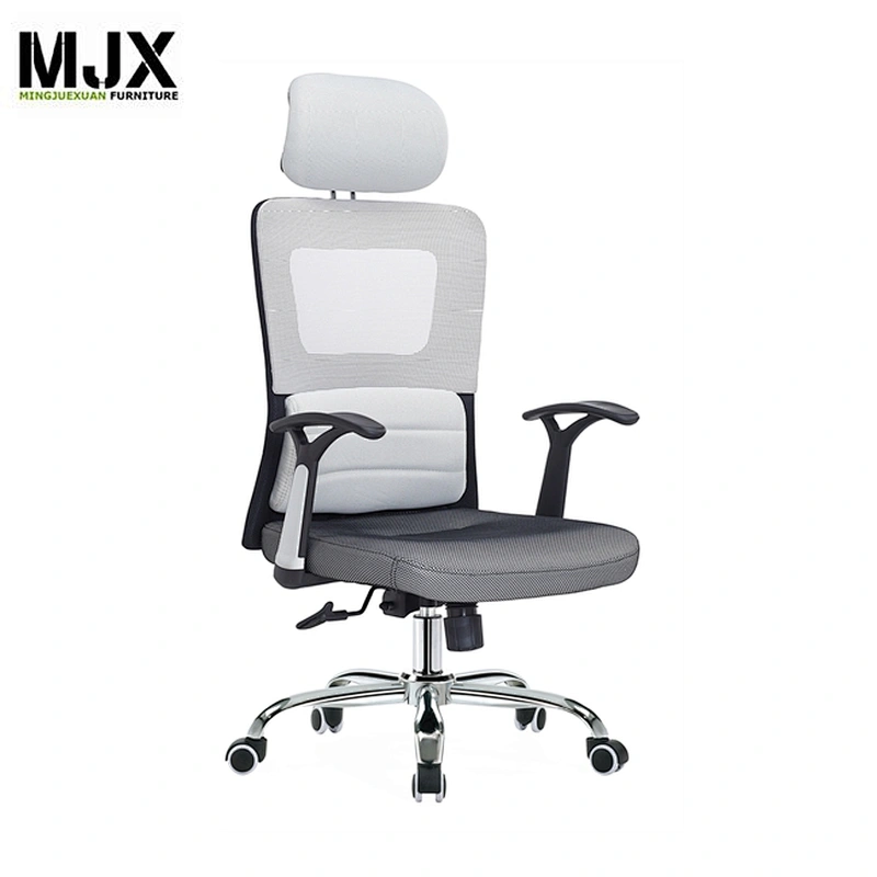 High back PU+mesh ergonomic office chair Good selling conference chair with metal frame high quality  chair