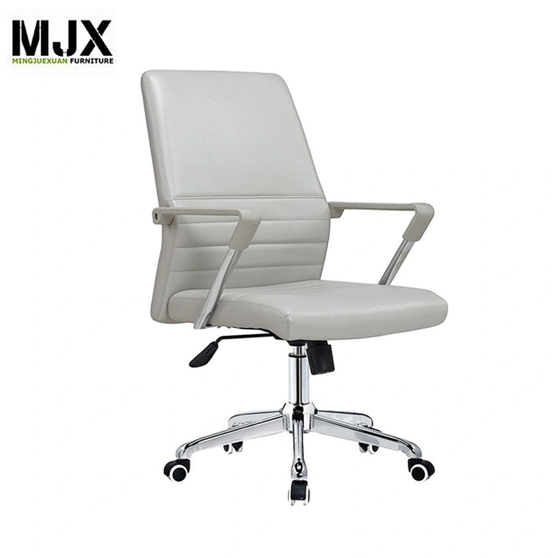 popular style orange leather executive ergonomic chair with wheels