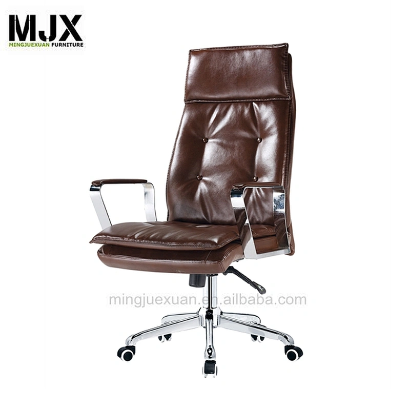 Classic high back  Leather office chair with PU armpad