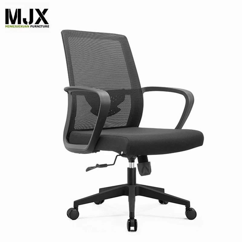 New design modern chrome metal computer mid back chair