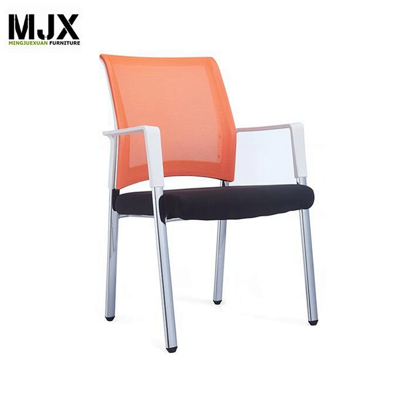 Mid back chrome metal frame office mesh conference chair