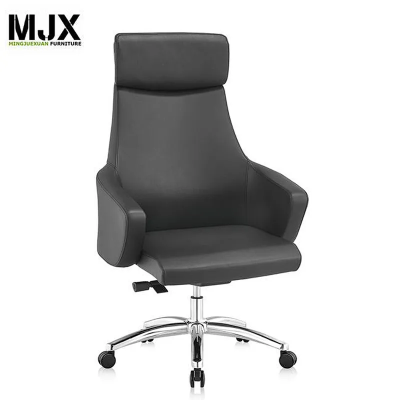 New style hot-sale new design luxury leather boss office chair with head supported  executive chair with Aluminum base