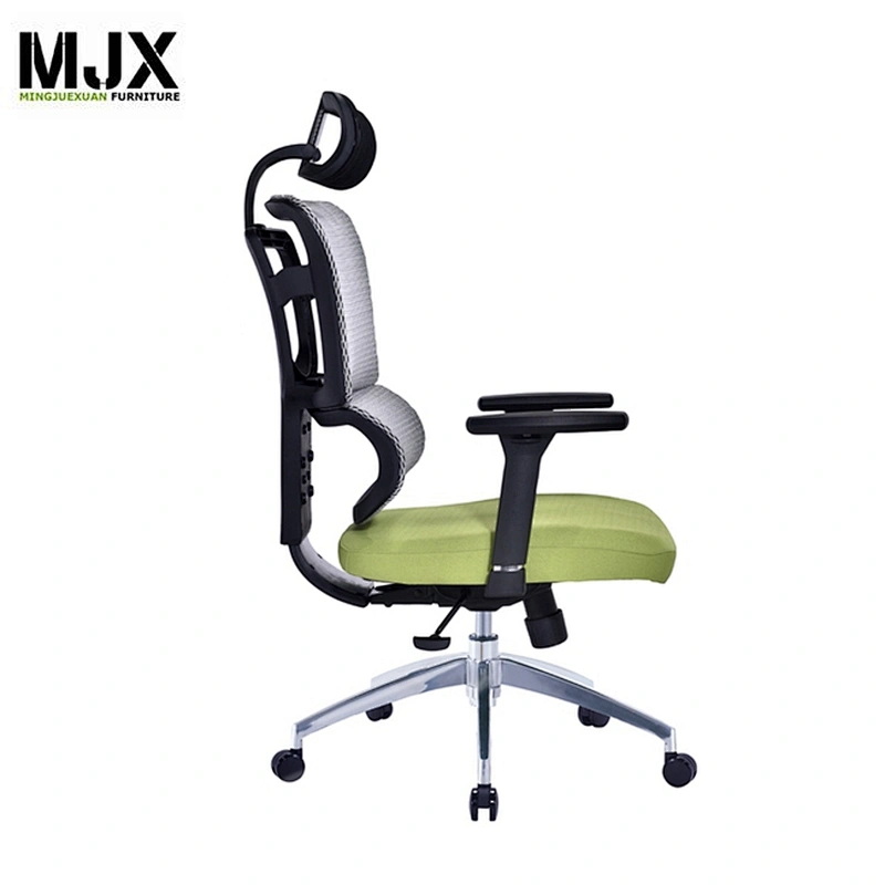 Home and office use ergonomic seating gray desk chair with wheel