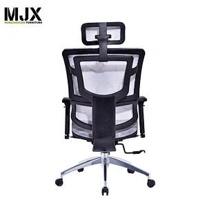 Home and office use ergonomic seating gray desk chair with wheel