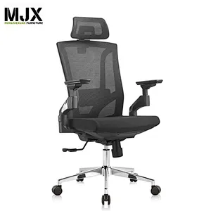 2019 excellent quality black high back ergonomic mesh office chair with 4D new design adjustable armrest