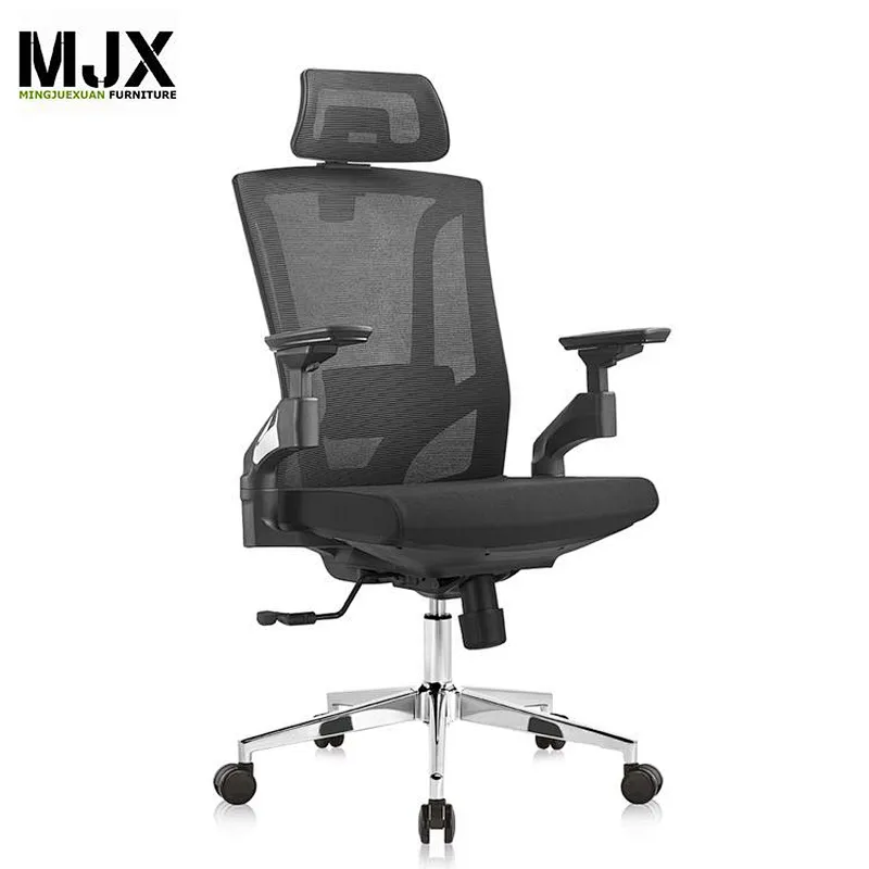 2019 excellent quality black high back ergonomic mesh office chair with 4D new design adjustable armrest