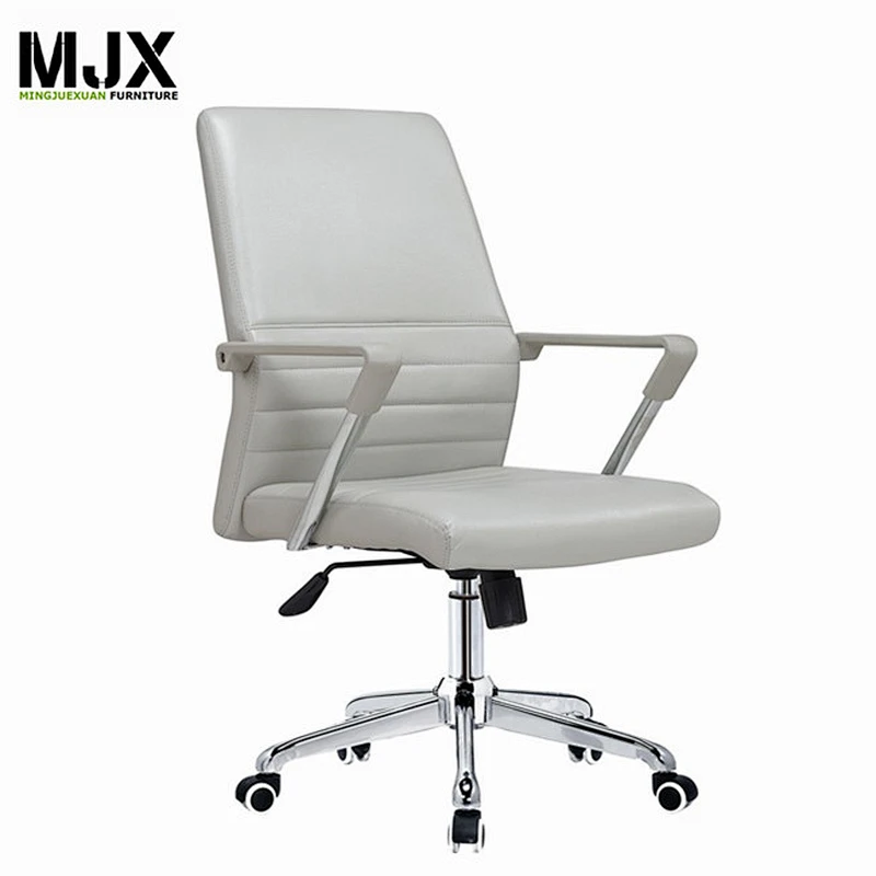 China manufacturer Low Price high back white leather executive office chair