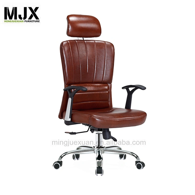 Excellent quality hot selling office chairs good comfortable Wood armpad with chrome armrest