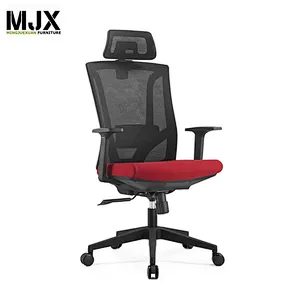 Best selling new design high back swivel ergonomic chair with black nylon back frame