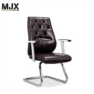 Chrome metal frame medical luxury steelcase Visitor chair with PU seat&back office chair