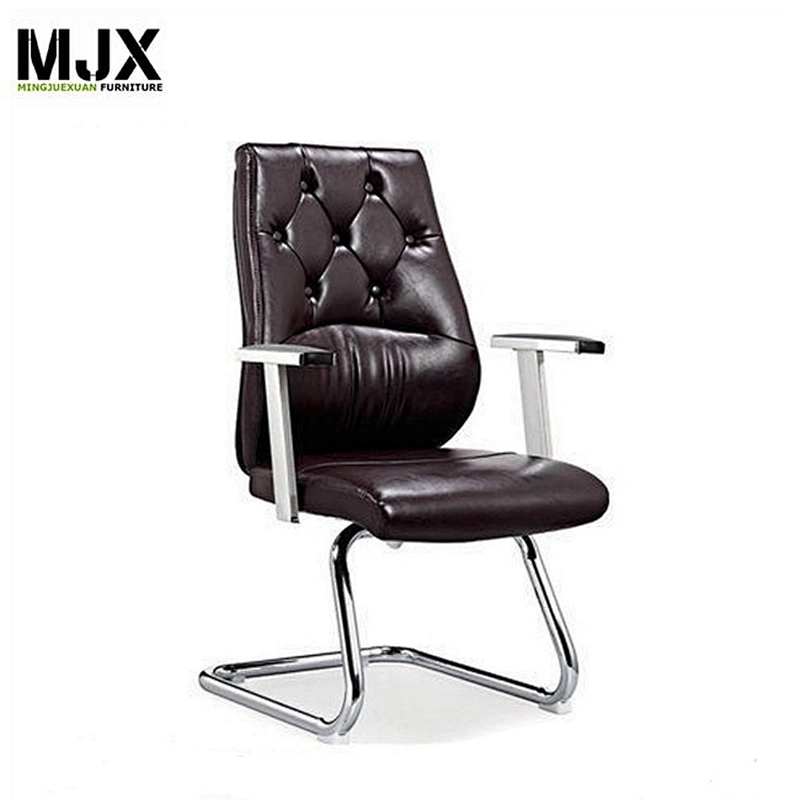 Chrome metal frame medical luxury steelcase Visitor chair with PU seat&back office chair