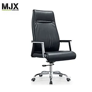 High back swivel chair black pu leather executive chair for office